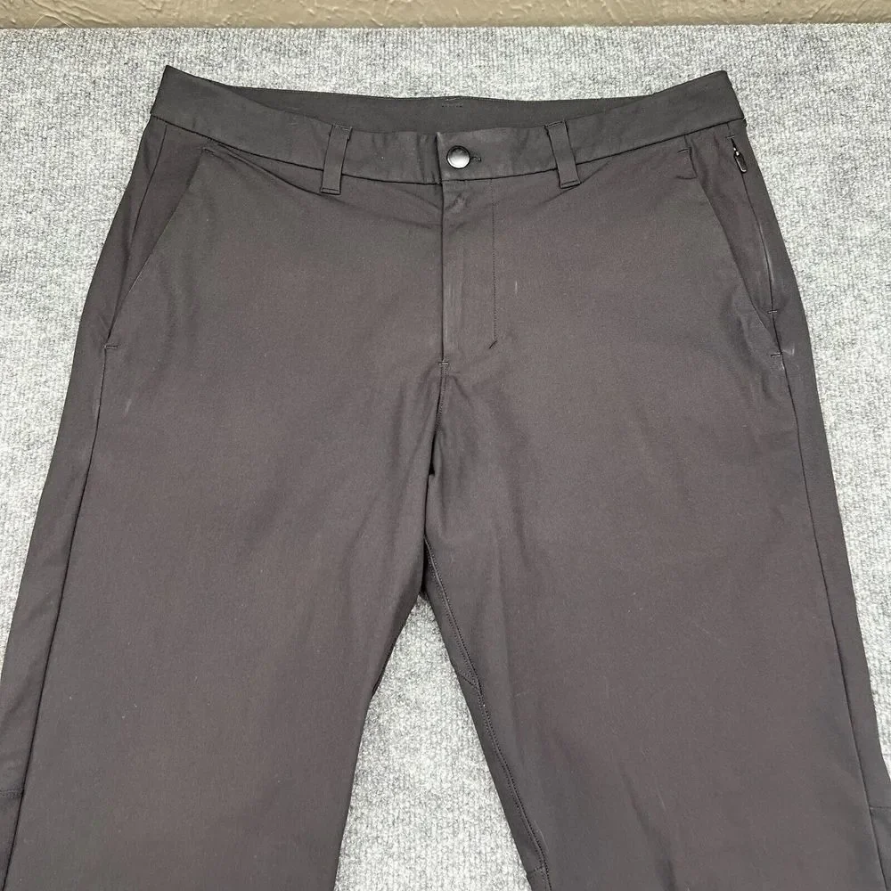 Lululemon Men's Commission Slim Fit Pants Warpstreme Obsidian Size 34x32 LM5ADBT